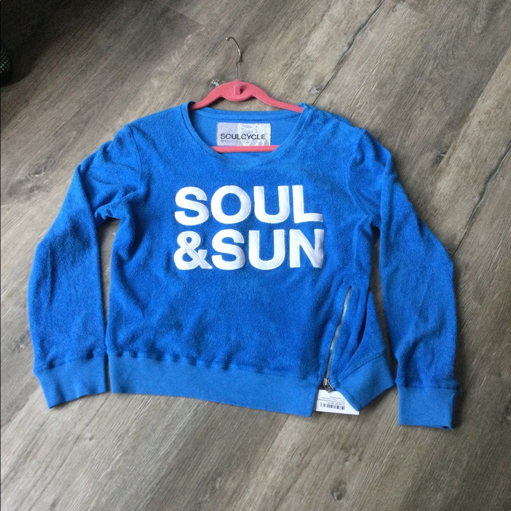 SOUL CYCLE Sherpa Sweatshirt NWT